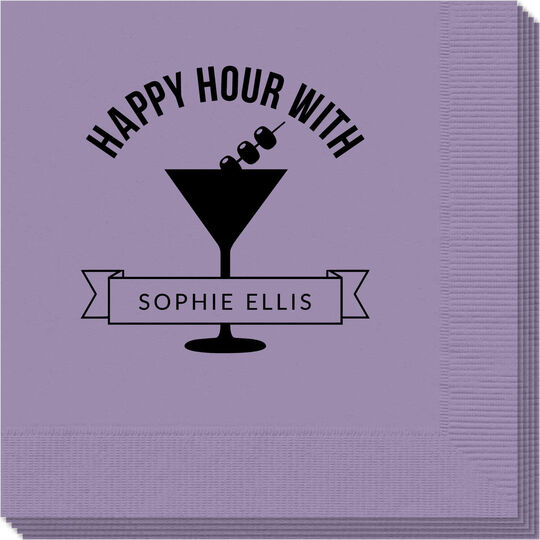 Happy Hour Martini Napkins